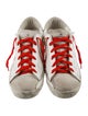 Golden Goose Leather Colorblock Pattern Sneakers