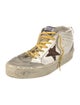 Golden Goose Leather Colorblock Pattern Sneakers