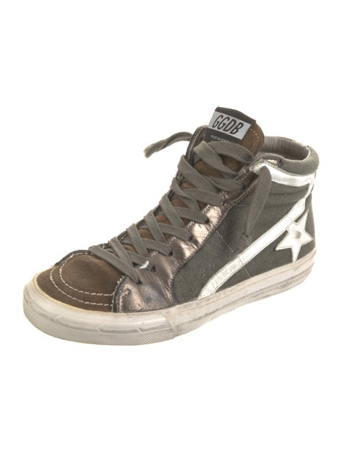 Golden Goose Suede Printed Sneakers