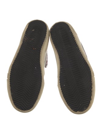 Golden Goose Leather Colorblock Pattern Sneakers