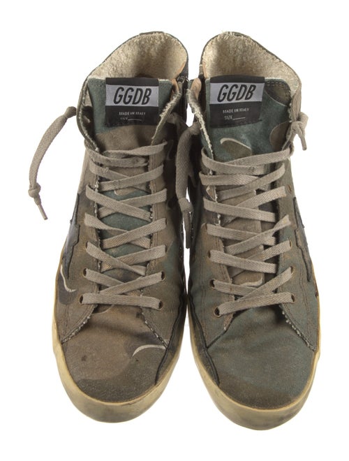 Golden Goose Canvas Printed Sneakers