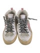 Golden Goose Leather Printed Sneakers