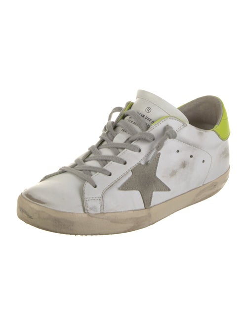 Golden Goose Leather Distressed Accents Sneakers