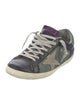 Golden Goose Leather Colorblock Pattern Sneakers