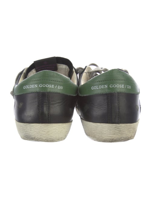 Golden Goose Leather Colorblock Pattern Sneakers