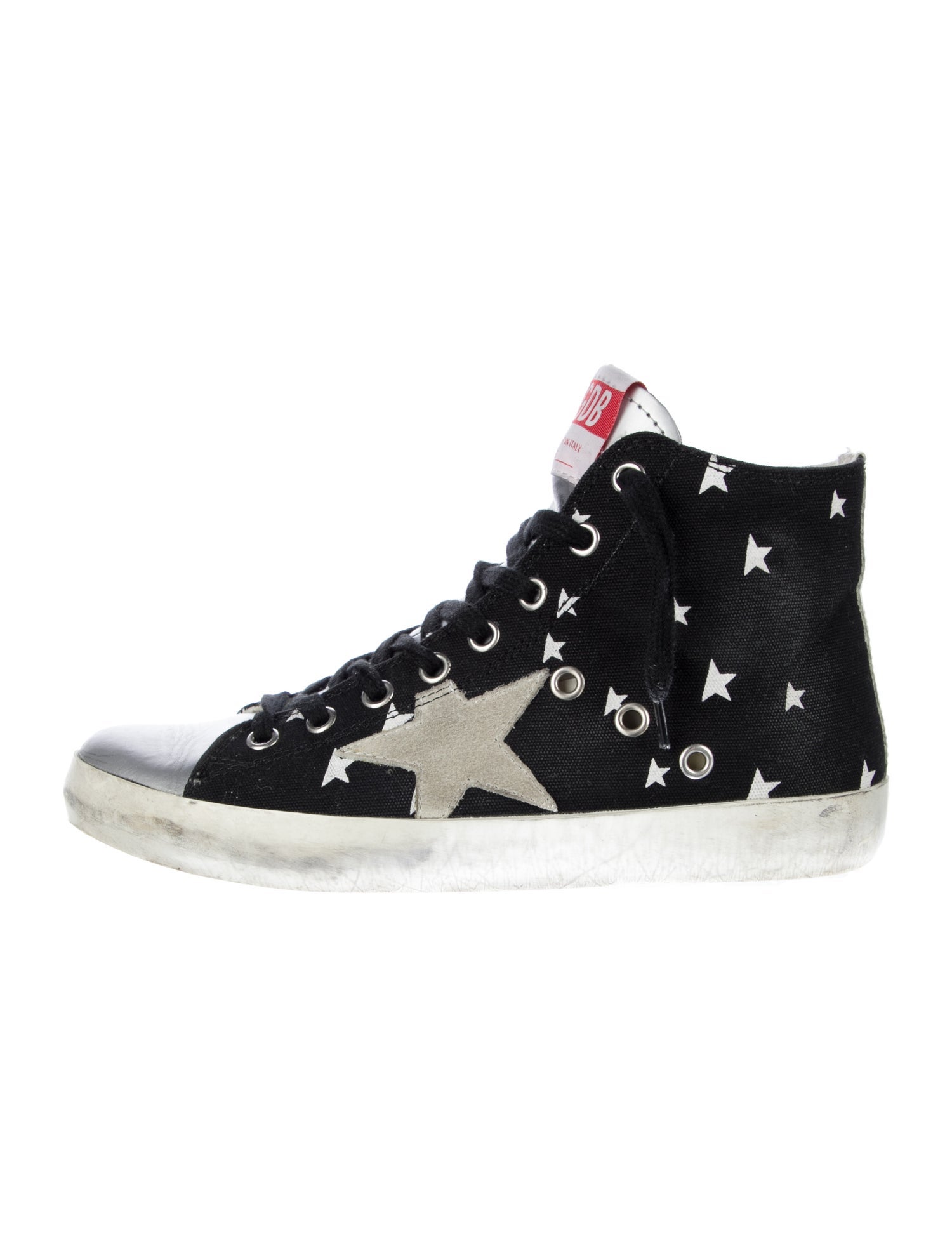 Golden Goose Canvas Printed Sneakers
