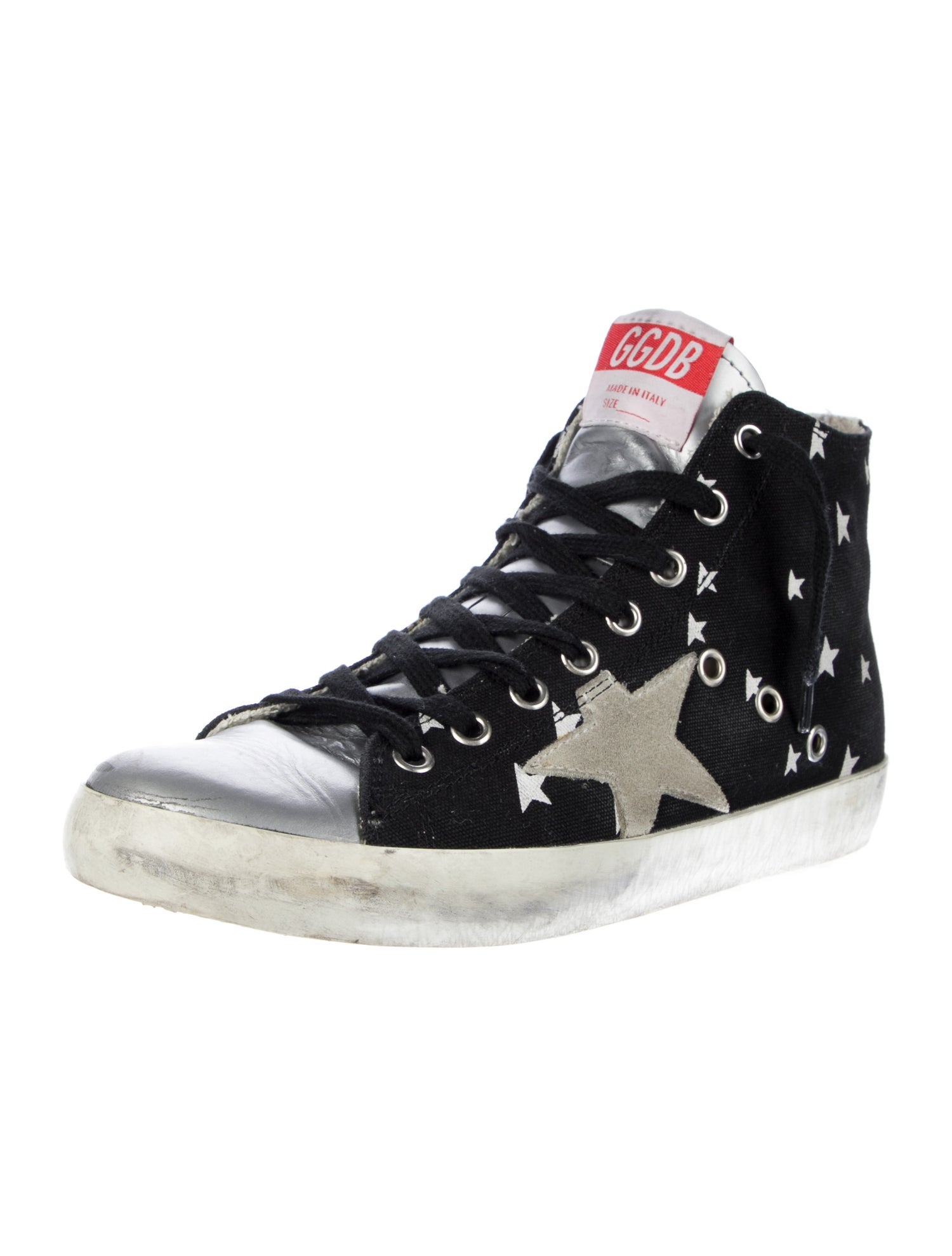 Golden Goose Canvas Printed Sneakers