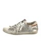 Golden Goose Leather Animal Print Sneakers
