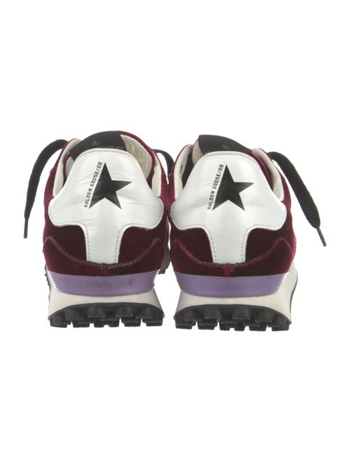 Golden Goose Velvet Printed Athletic Sneakers