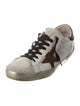 Golden Goose Leather Printed Sneakers