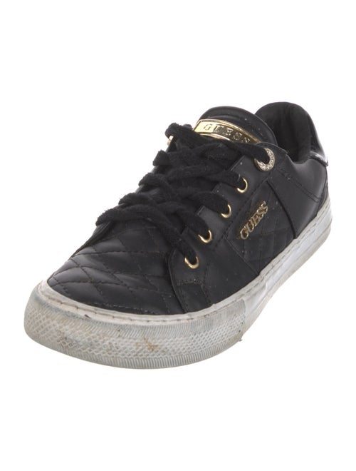 Guess Leather Distressed Accents Sneakers