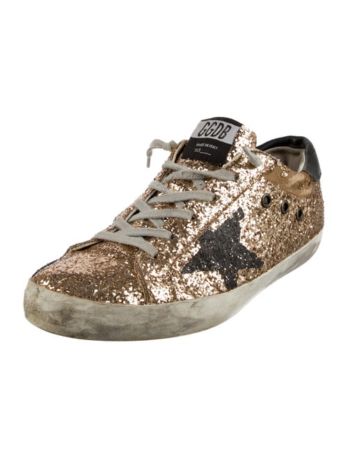Golden Goose Glitter Printed Sneakers