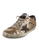 Golden Goose Glitter Printed Sneakers