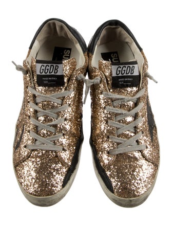 Golden Goose Glitter Printed Sneakers