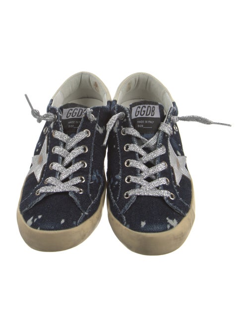 Golden Goose Denim Printed Sneakers