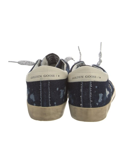 Golden Goose Denim Printed Sneakers