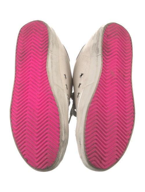 Golden Goose Leather Printed Sneakers