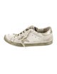 Golden Goose Leather Printed Sneakers