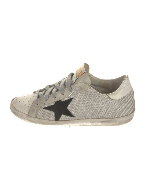 Golden Goose Leather Printed Sneakers