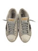 Golden Goose Leather Printed Sneakers