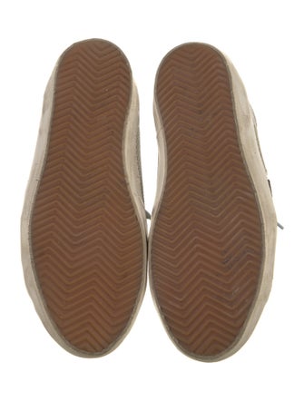 Golden Goose Leather Printed Sneakers