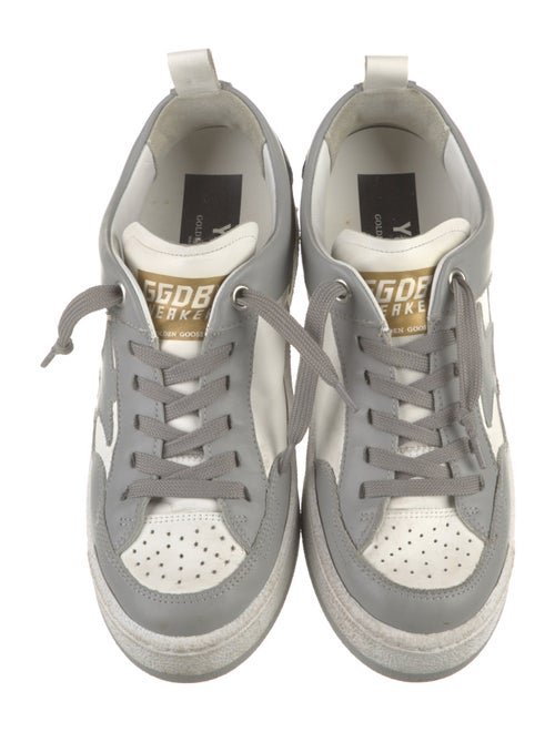 Golden Goose Leather Colorblock Pattern Sneakers