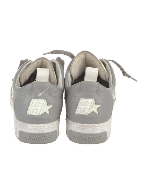 Golden Goose Leather Colorblock Pattern Sneakers