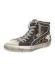 Golden Goose Suede Animal Print Sneakers