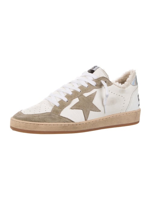 Golden Goose Leather Colorblock Pattern Sneakers