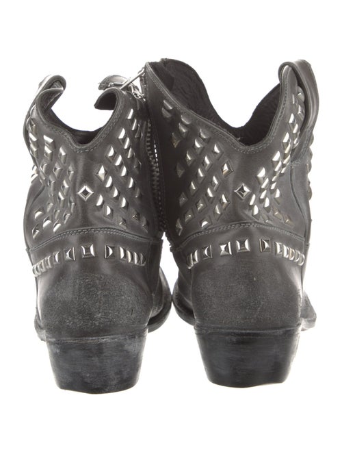 Golden Goose Leather Studded Accents Western Boots