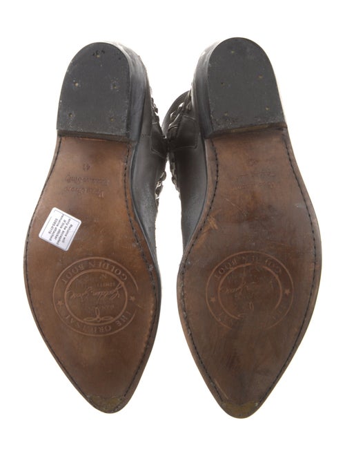 Golden Goose Leather Studded Accents Western Boots
