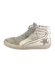 Golden Goose Leather Colorblock Pattern Sneakers