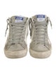 Golden Goose Leather Colorblock Pattern Sneakers