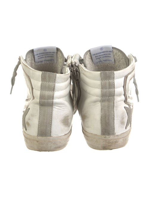 Golden Goose Leather Colorblock Pattern Sneakers