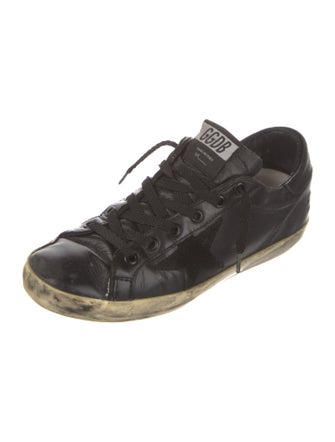 Golden Goose Leather Distressed Accents Sneakers