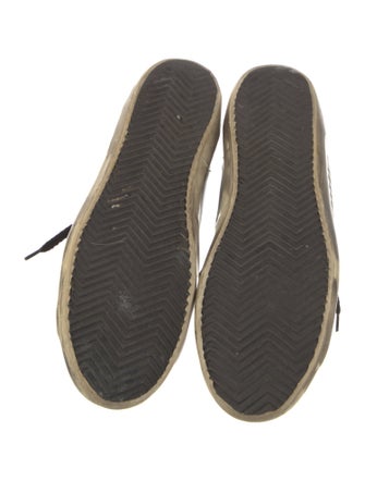 Golden Goose Leather Distressed Accents Sneakers