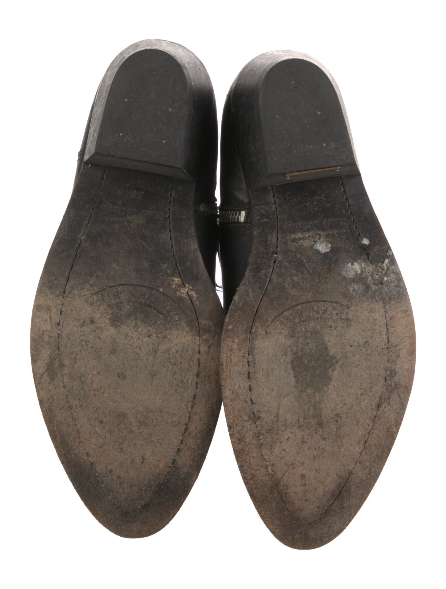 Golden Goose Leather Embroidered Accent Western Boots