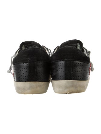 Golden Goose Leather Printed Sneakers