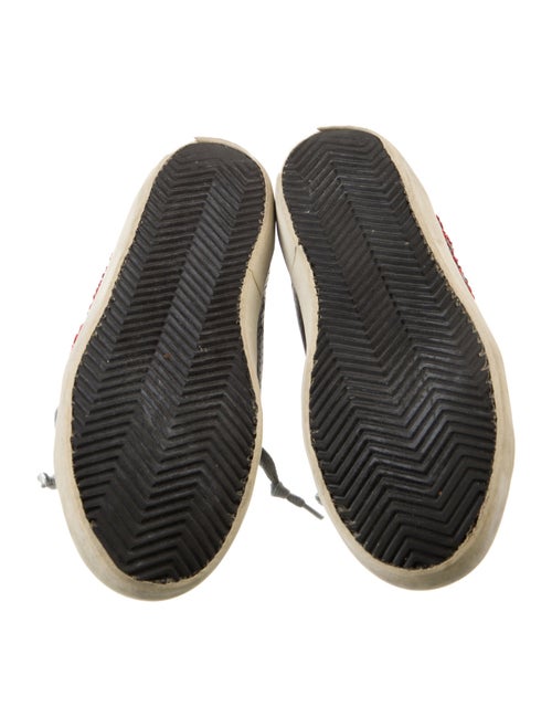 Golden Goose Leather Printed Sneakers