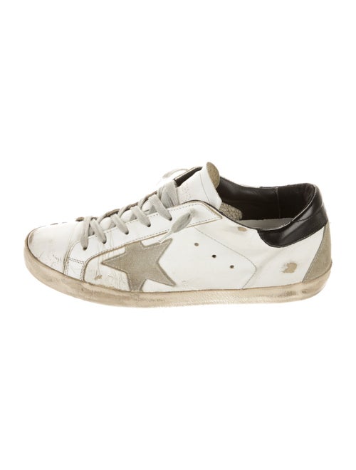 Golden Goose Leather Printed Sneakers