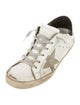 Golden Goose Leather Printed Sneakers