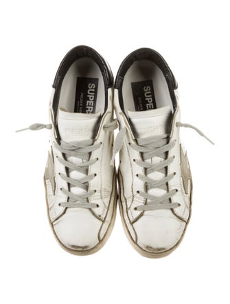 Golden Goose Leather Printed Sneakers