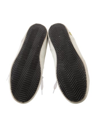 Golden Goose Leather Printed Sneakers