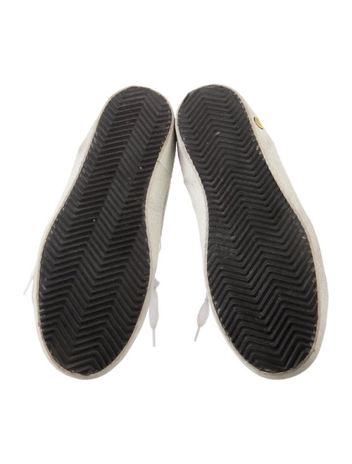 Golden Goose Leather Printed Sneakers