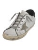 Golden Goose Leather Printed Sneakers