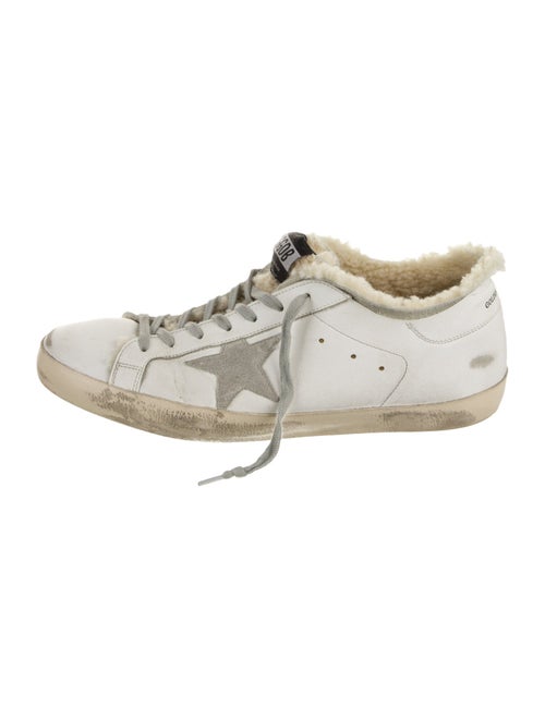 Golden Goose Leather Distressed Accents Sneakers