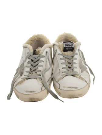 Golden Goose Leather Distressed Accents Sneakers