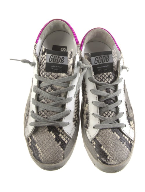 Golden Goose Leather Printed Sneakers