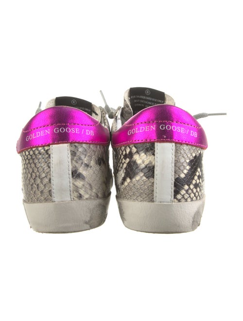 Golden Goose Leather Printed Sneakers