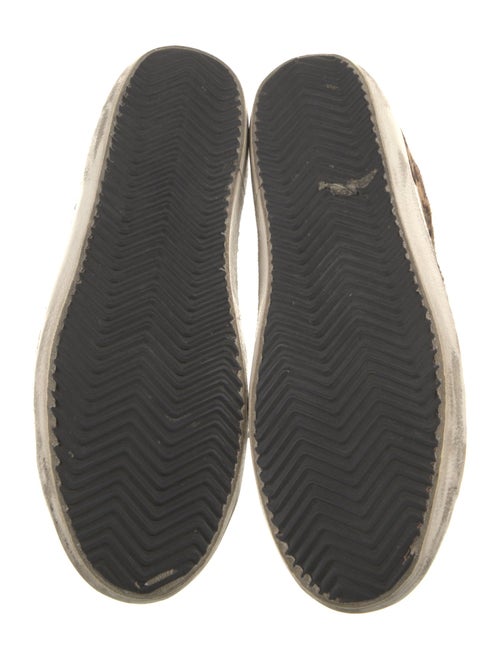 Golden Goose Ponyhair Animal Print Sneakers